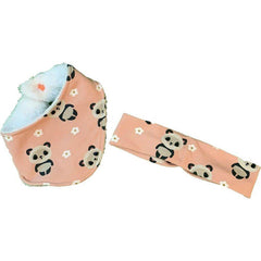 2er Set Mädchen Panda Stirnband + Dreieckstuch - Emily's Wunderlädchen | Baby- und Kindersecondhand