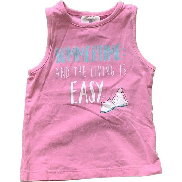 Ärmelloses Shirt "Summertime: And the living is easy" - Emily's Wunderlädchen Baby- und Kindersecondhand