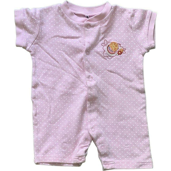 Babyspieler mit Fruchtstickerei gepunktet - Emily's Wunderlädchen Baby- und Kindersecondhand