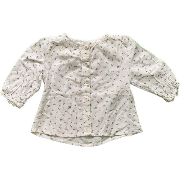 Bluse mit Vöglein - Emily's Wunderlädchen Baby- und Kindersecondhand