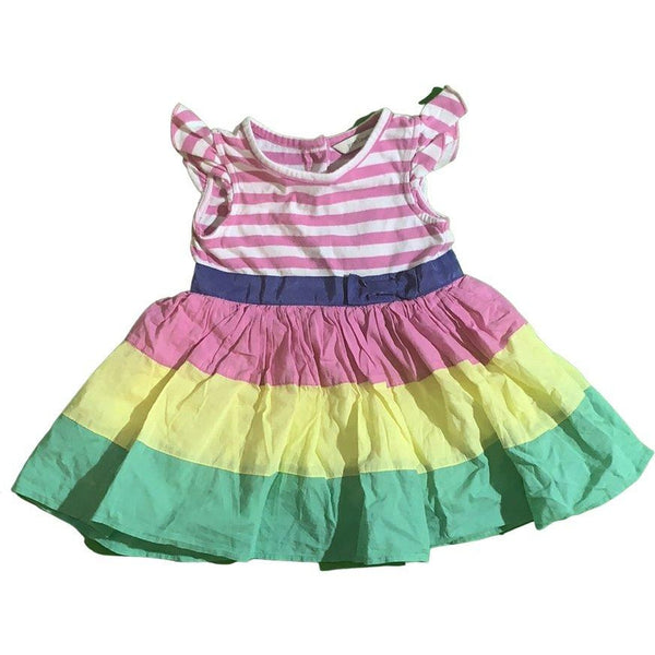 Buntes Kleidchen mit Schleife - Emily's Wunderlädchen Baby- und Kindersecondhand