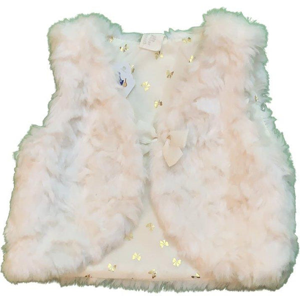 Festliche Fellweste mit Schleife - Emily's Wunderlädchen Baby- und Kindersecondhand