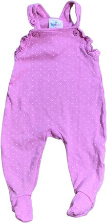 Strampler mit Rüschen gepunktet