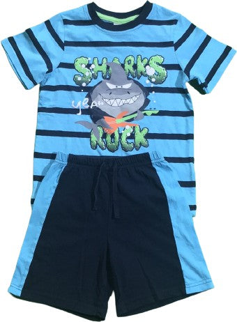 NEU 2er Set Shirt & Short "Sharks rock"