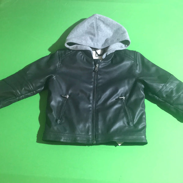 Gefütterte Lederjacke