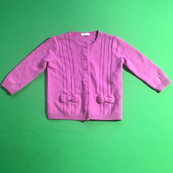 Leichte Strickjacke mit Schleifchen