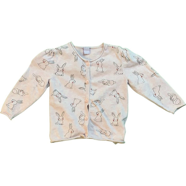 Jäckchen mit Knöpfen und Hasen - Emily's Wunderlädchen Baby- und Kindersecondhand