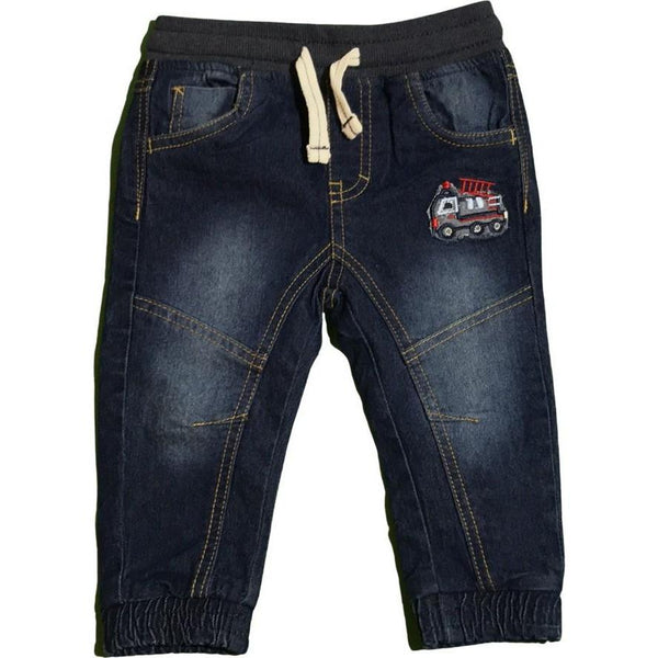 Jeanshose mit Softbund und Feuerwehrauto - Emily's Wunderlädchen | Baby- und Kindersecondhand