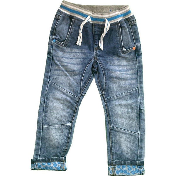 Jeanshose mit Stoffbund - Emily's Wunderlädchen Baby- und Kindersecondhand