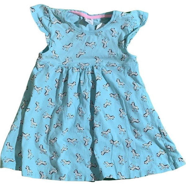 Jerseykleid mit Zebras - Emily's Wunderlädchen Baby- und Kindersecondhand