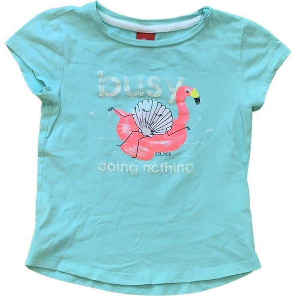 Kurzarmshirt "Busy doing nothing" - Emily's Wunderlädchen Baby- und Kindersecondhand