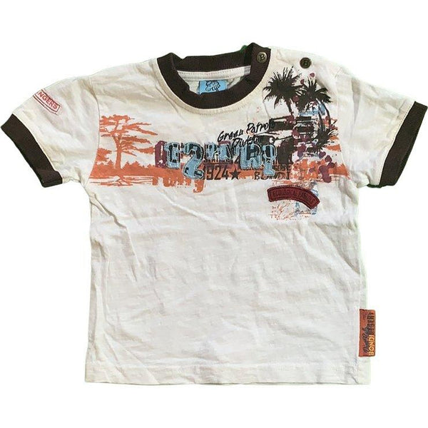 Kurzarmshirt "Green patrols division" - Emily's Wunderlädchen Baby- und Kindersecondhand