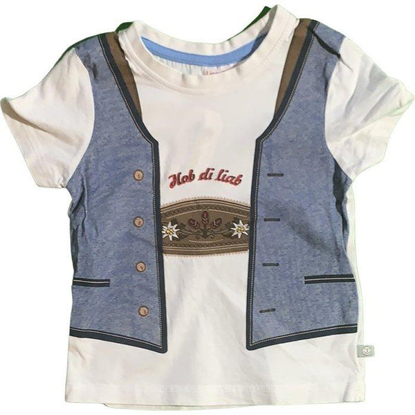 Kurzarmshirt "Hob die liab" - Emily's Wunderlädchen Baby- und Kindersecondhand