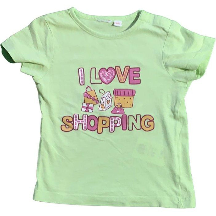 Kurzarmshirt "I love shopping" - Emily's Wunderlädchen Baby- und Kindersecondhand