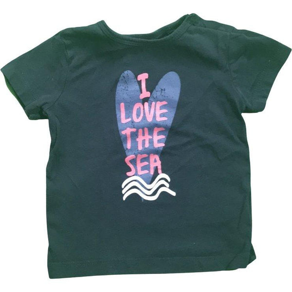 Kurzarmshirt "I love the sea" - Emily's Wunderlädchen Baby- und Kindersecondhand