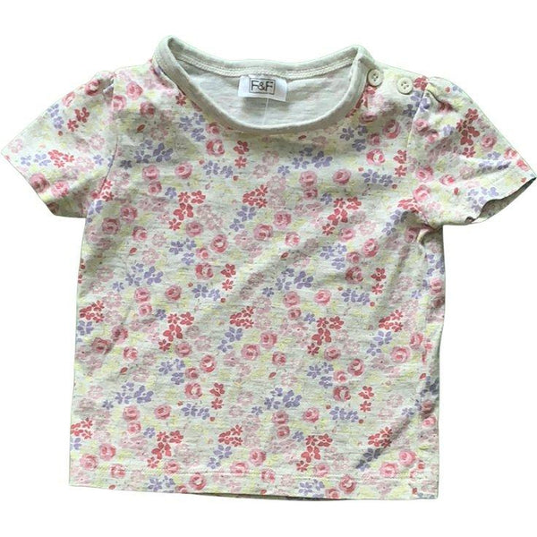 Kurzarmshirt mit Blümchenmuster - Emily's Wunderlädchen Baby- und Kindersecondhand