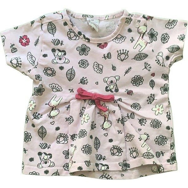 Kurzarmshirt mit Koala und Giraffe - Emily's Wunderlädchen Baby- und Kindersecondhand