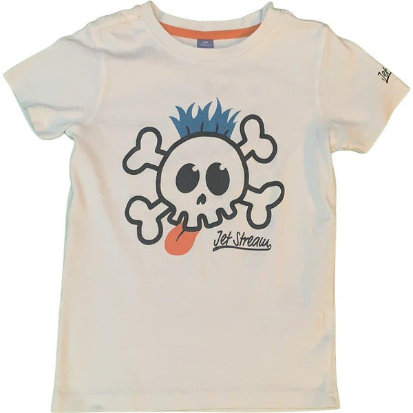 Kurzarmshirt mit Totenkopf - Emily's Wunderlädchen Baby- und Kindersecondhand