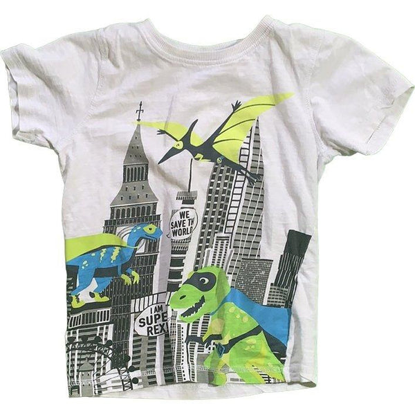 Kurzarmshirt "Save the world!" - Emily's Wunderlädchen Baby- und Kindersecondhand