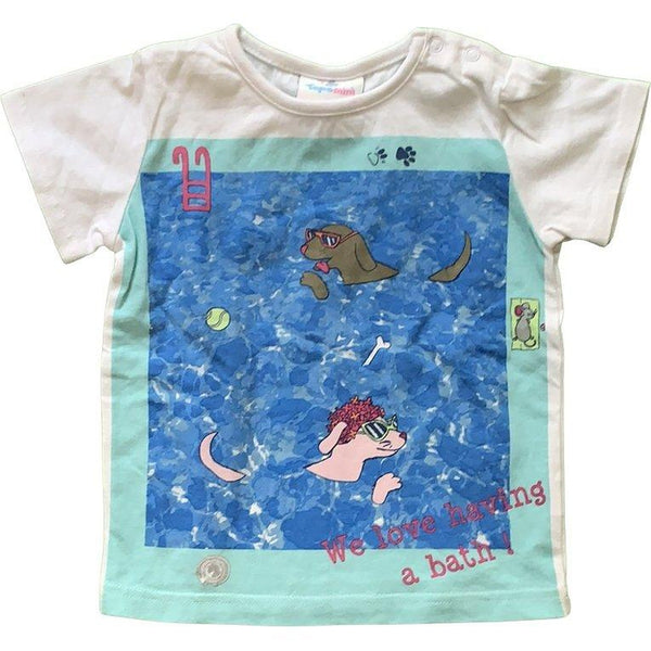 Kurzarmshirt "We love having a bath!" - Emily's Wunderlädchen Baby- und Kindersecondhand