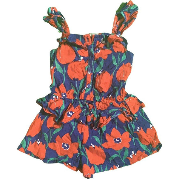 Kurzer Jumpsuit mit Blumenmuster - Emily's Wunderlädchen Baby- und Kindersecondhand