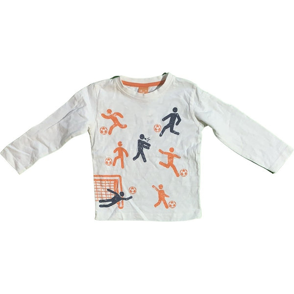 Langarmshirt "Fußballer" - Emily's Wunderlädchen Baby- und Kindersecondhand