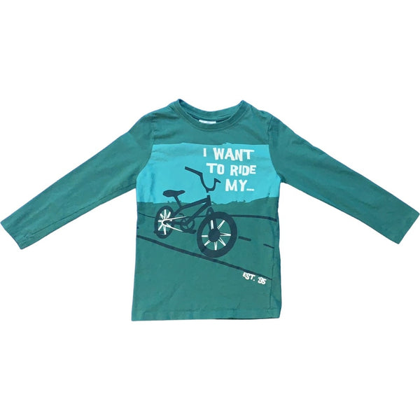 Langarmshirt I want to ride my… - Emily's Wunderlädchen Baby- und Kindersecondhand
