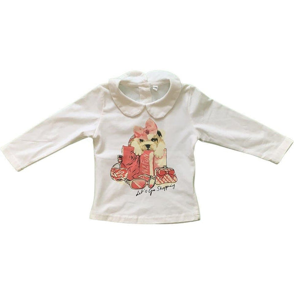 Langarmshirt mit Kragen "Let's go shopping" - Emily's Wunderlädchen Baby- und Kindersecondhand