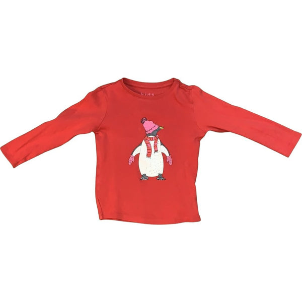 Langarmshirt mit Pinguin - Emily's Wunderlädchen Baby- und Kindersecondhand