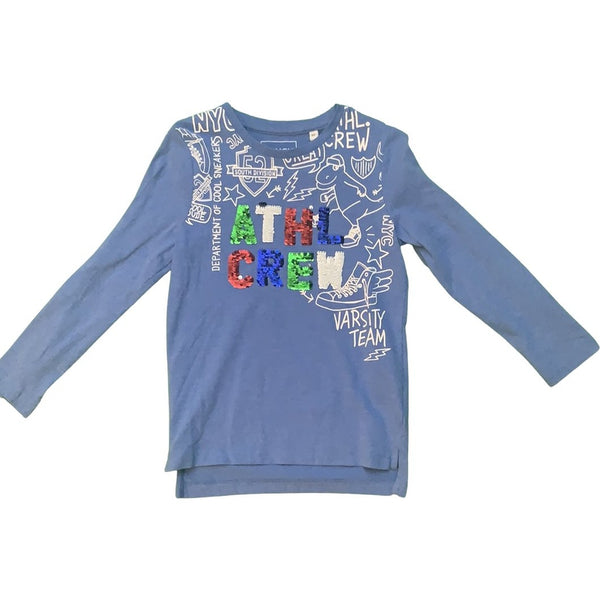 Langarmshirt Tough Team mit Pailetten - Emily's Wunderlädchen Baby- und Kindersecondhand