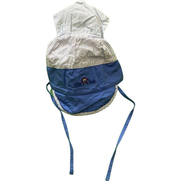 Mütze mit Nackenschutz "Little Club" gestreift - Emily's Wunderlädchen Baby- und Kindersecondhand