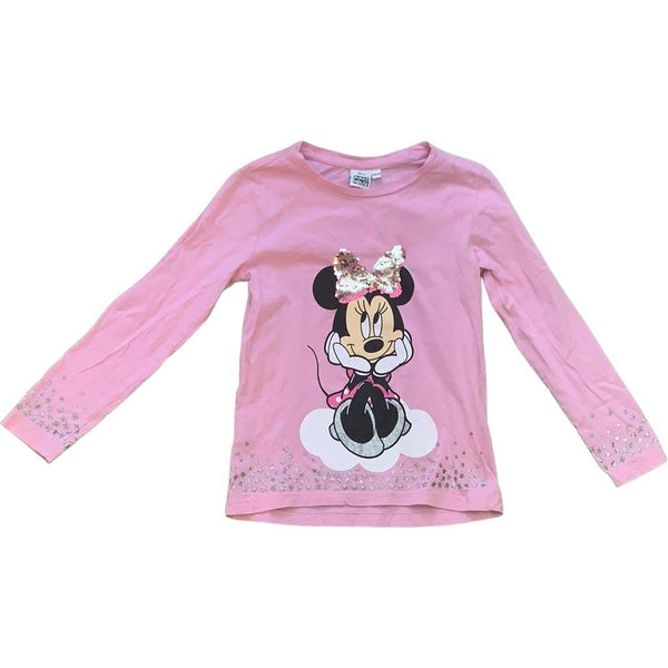 NEU Langarmshirt "Minnie Mouse mit Pailetten-Schleife" - Emily's Wunderlädchen Baby- und Kindersecondhand