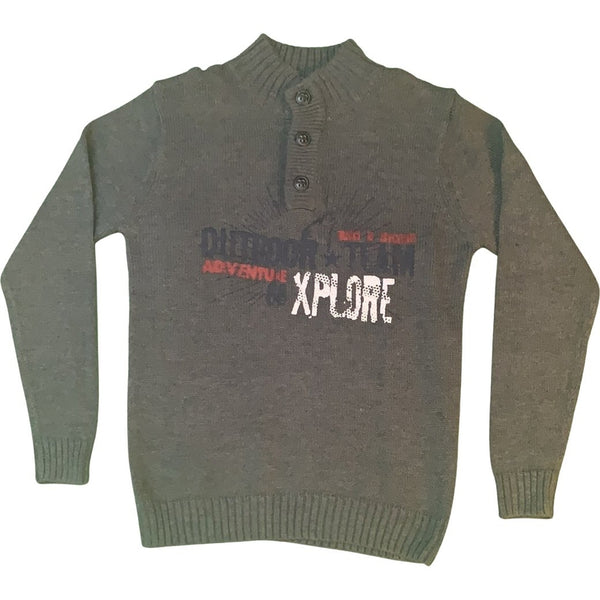 Pullover gestrick mit Aufdruck - Emily's Wunderlädchen Baby- und Kindersecondhand