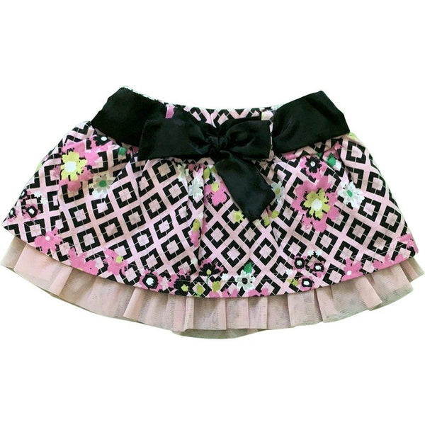 Rock geblümt mit Tüll - Emily's Wunderlädchen Baby- und Kindersecondhand