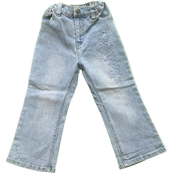 Schlaghose mit Blumenstickerei - Emily's Wunderlädchen Baby- und Kindersecondhand