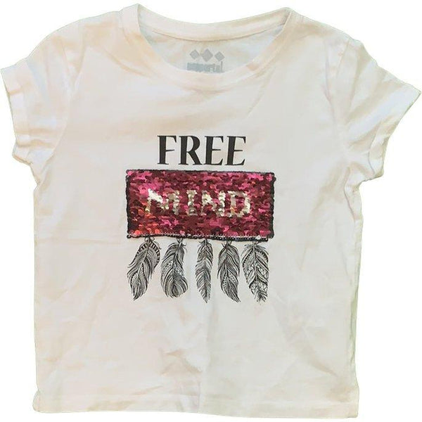 Shirt kurz "Free mind" - Emily's Wunderlädchen Baby- und Kindersecondhand