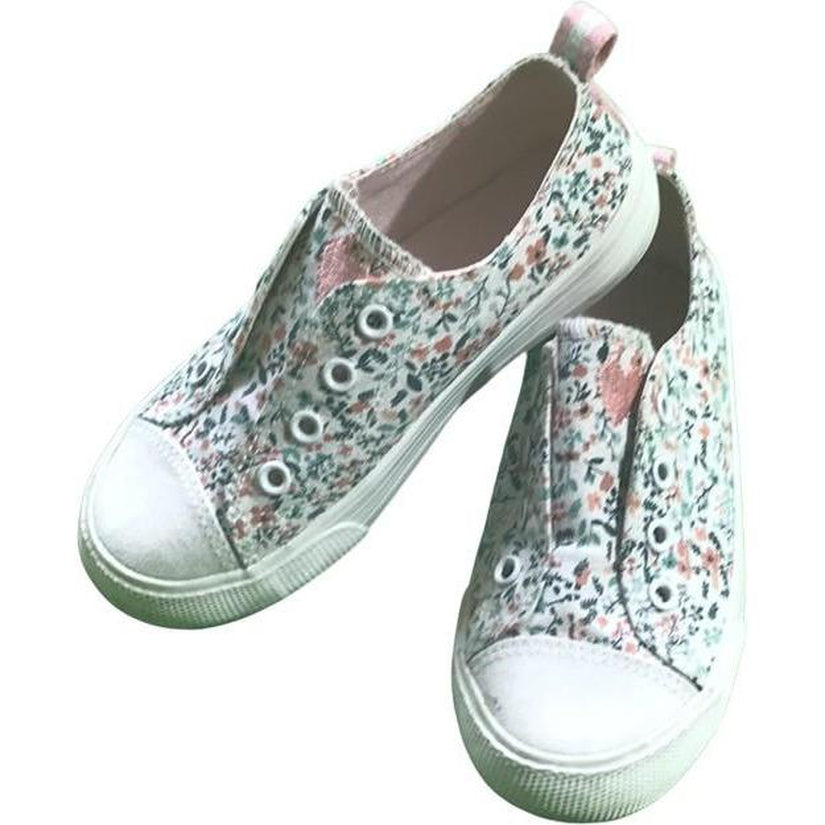 Slip on Sneaker mit Blumenmuster - Emily's Wunderlädchen Baby- und Kindersecondhand
