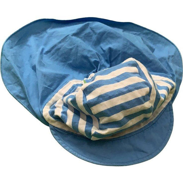 Sommermütze mit Nackenschutz gestreift - Emily's Wunderlädchen Baby- und Kindersecondhand