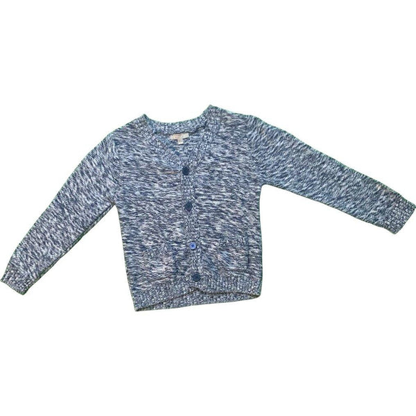 Strickjacke Grain de blé blau meliert - Emily's Wunderlädchen Baby- und Kindersecondhand