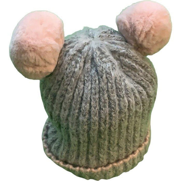 Strickmütze mit Bommeln - Emily's Wunderlädchen Baby- und Kindersecondhand