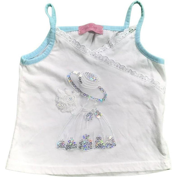 Top mit Spitze- und Pailettenverzierungen - Emily's Wunderlädchen Baby- und Kindersecondhand