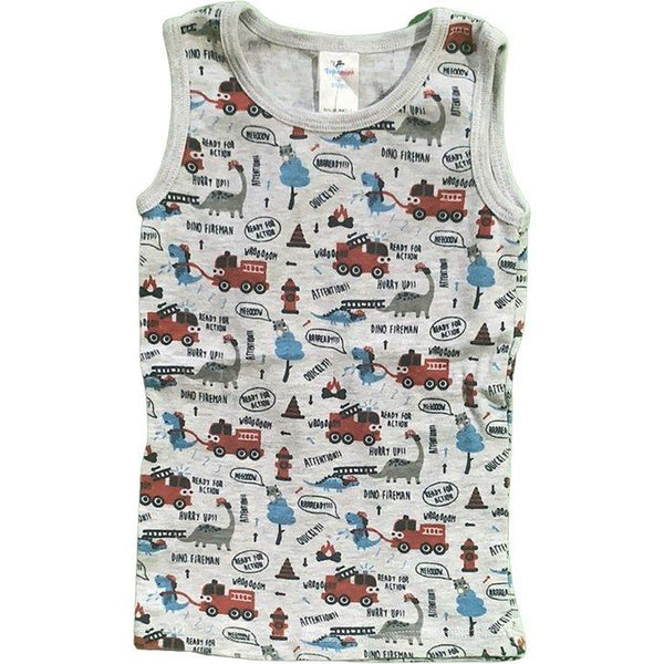 Unterhemd Feuerwehr Dino - Emily's Wunderlädchen Baby- und Kindersecondhand